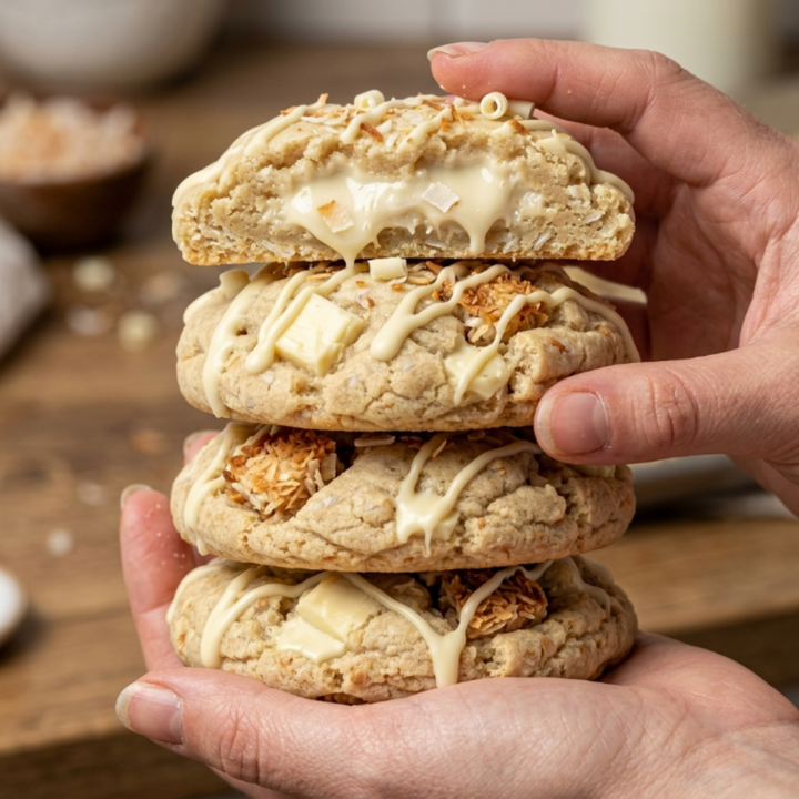 Coconut White Chocolate Cookies