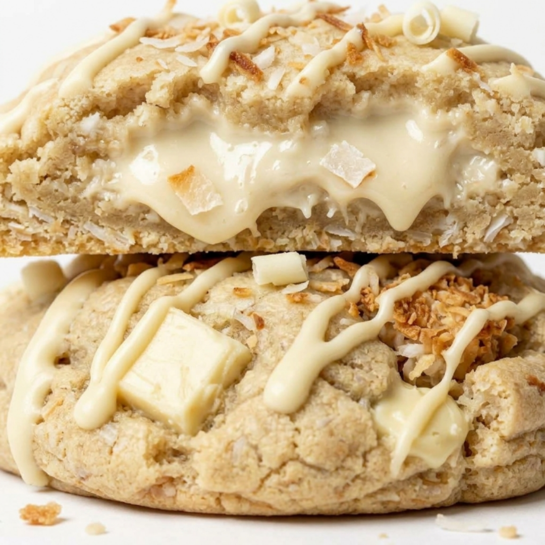 Coconut White Chocolate Cookies