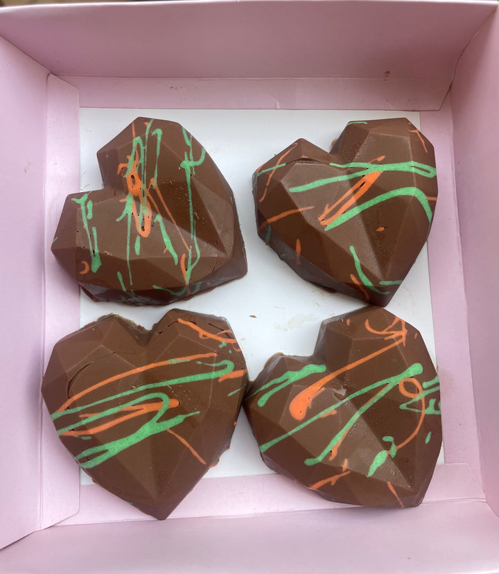4 Kunafa Heart Chocolate Deal